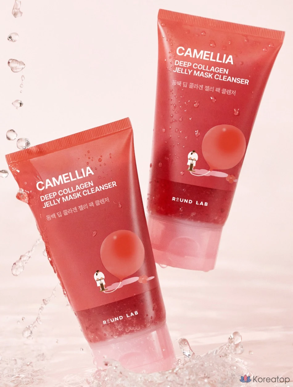 Гель-очищающее средство Round Lab Camellia Deep Collagen Jelly Pack Cleanser, 150 мл, 1 шт.