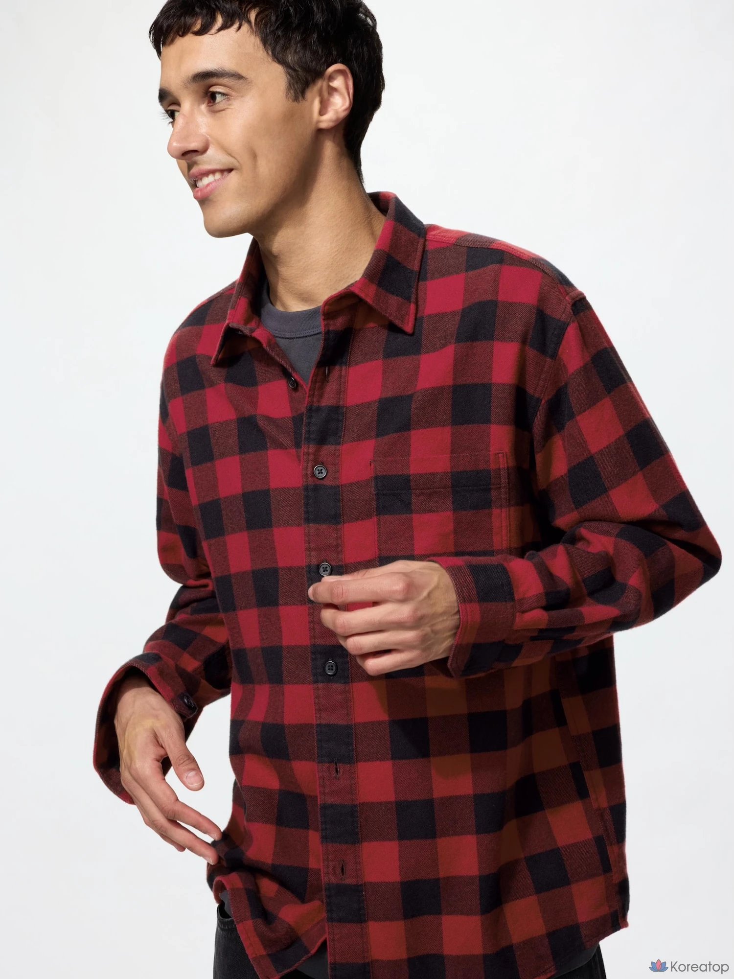 Фланелевая рубашка Uniqlo Block Check