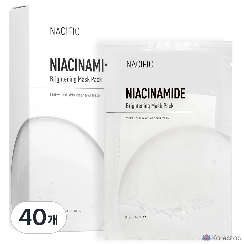 Тканевая маска для лица NACIFIC Niacinamide Brightening Mask, 30 г, 40 шт.