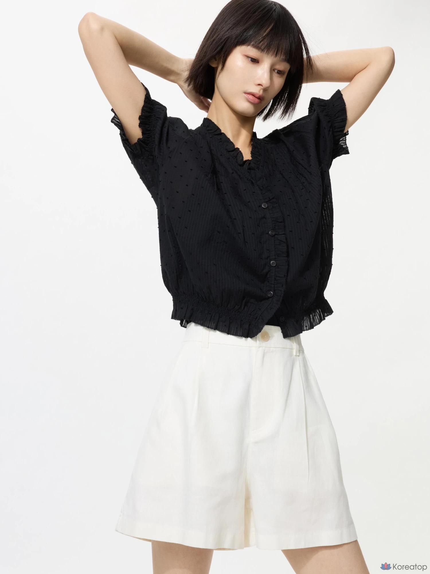 Шорты Uniqlo Linen Cotton Short Pants