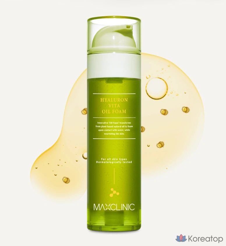 Очищающая пенка MAXCLINIC Hyaluron Vita Oil Foam, 110 г, 1 шт.