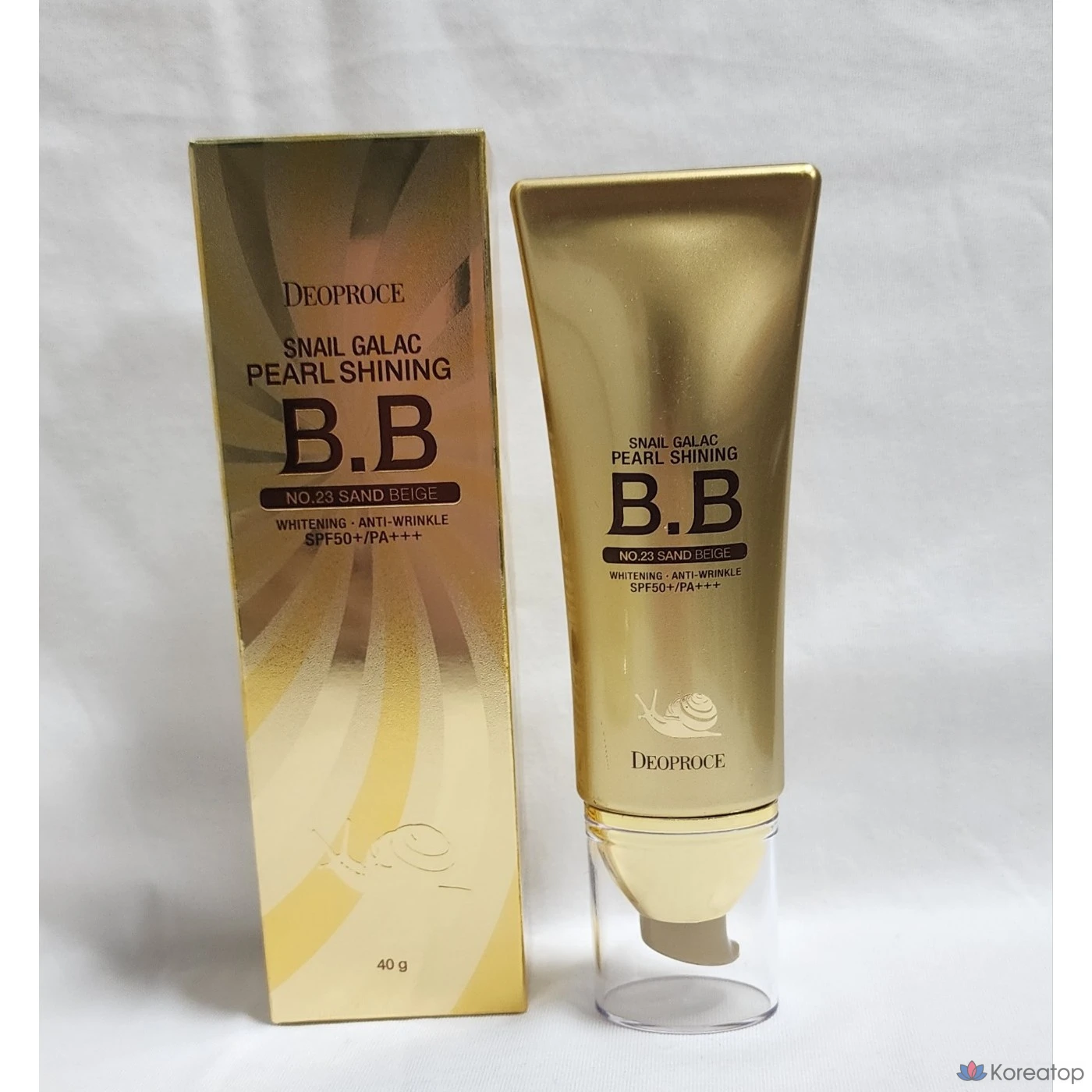 Тональный крем Deoproce Snail Galact Pearl Shining BB, оттенок 23 Sand Beige, 40 г, 1 шт.
