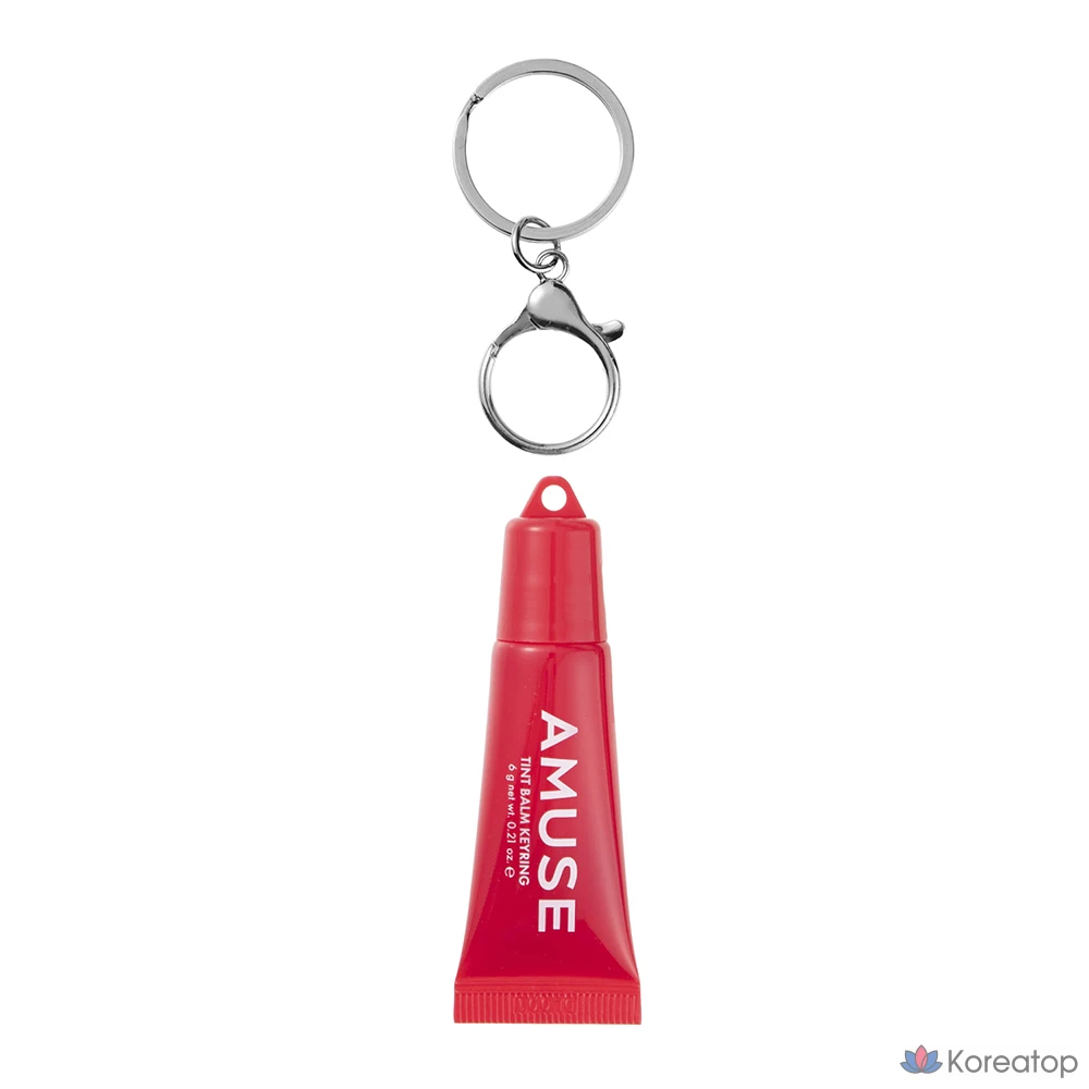 Тинт-бальзам для губ AMUSE Tint Keyring Lip Balm, оттенок 03 Healthy Cherry, 6 г, 1 шт.