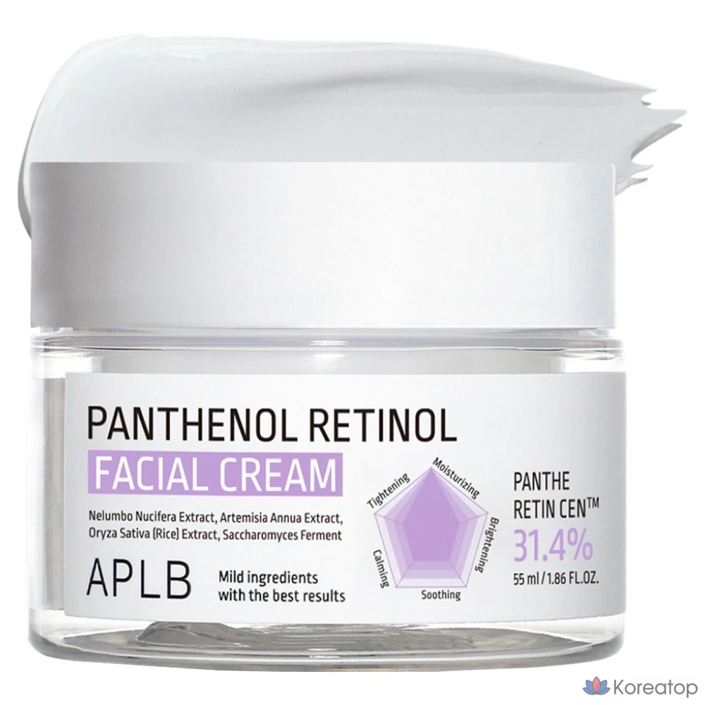 Крем для лица APLB Panthenol Retinol Facial Cream, 55 мл, 1 шт.