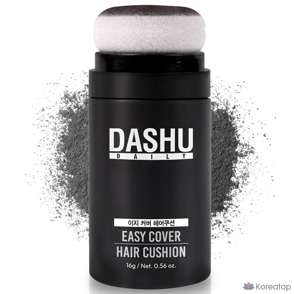 Кушон для волос DASHU Daily Easy Cover Hair Cushion, оттенок Natural Black, 16 г, 1 шт.