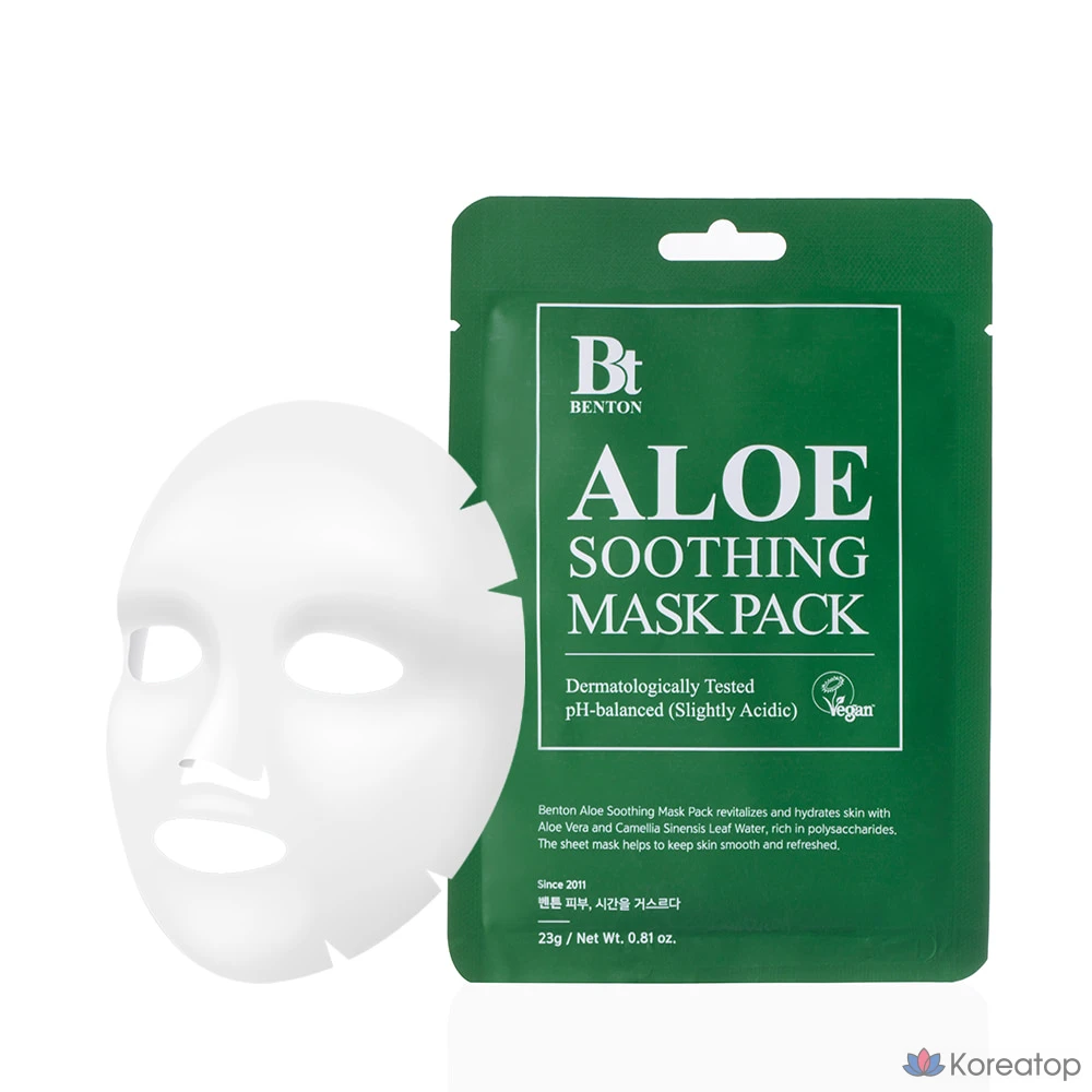 Тканевая маска для лица Benton Aloe Soothing Mask, 23 г, 1 шт.