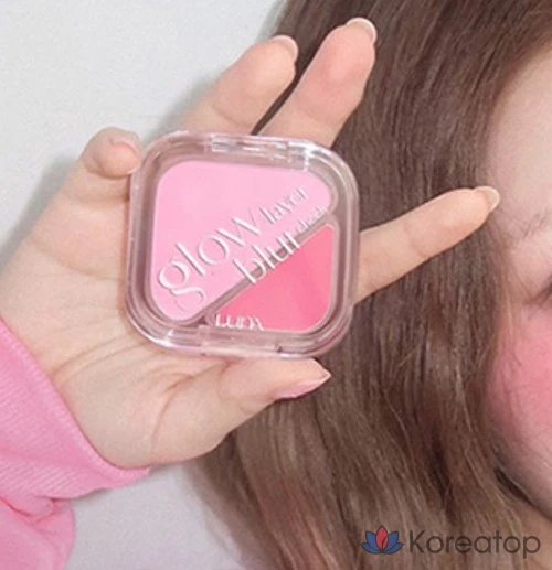 Румяна Luna Glow Layer Blur Cheek, оттенок 11 Pink Lollipop, 8.5 г, 1 шт., фото 5