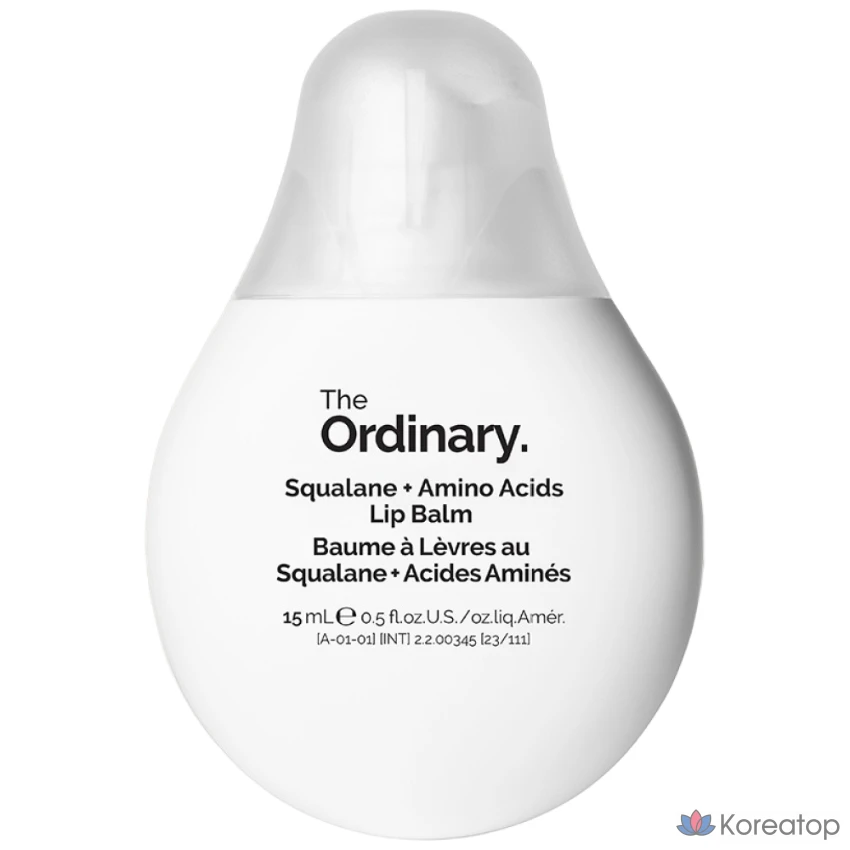 Бальзам для губ The Ordinary Squalane + Amino Acids Lip Balm, 15 мл, 1 шт.