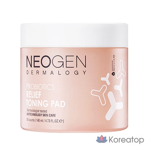 Тонер-пэды Neogen Probiotics Relief Toning Pad, 140 мл, 1 шт.