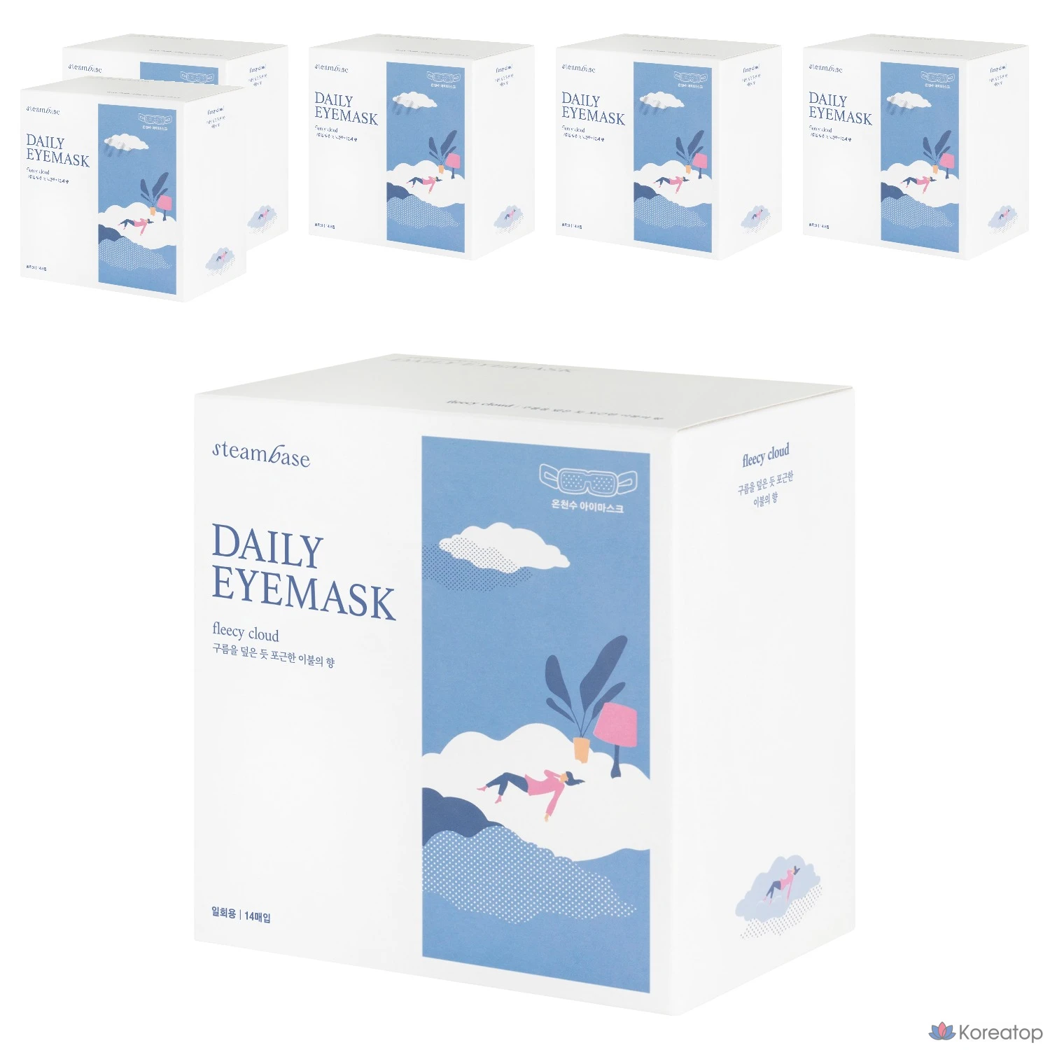 Тканевая маска для глаз Steambase Daily Eye Mask Cloud Blanket Scent, 84 шт.