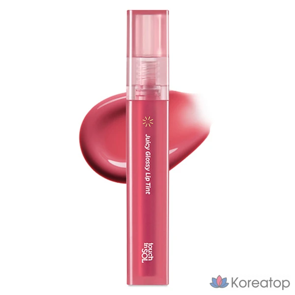 Тинт для губ Touch in Sol Vegan Again Juicy Glossy Lip Tint, оттенок Flower Shower, 3.9 г, 1 шт.