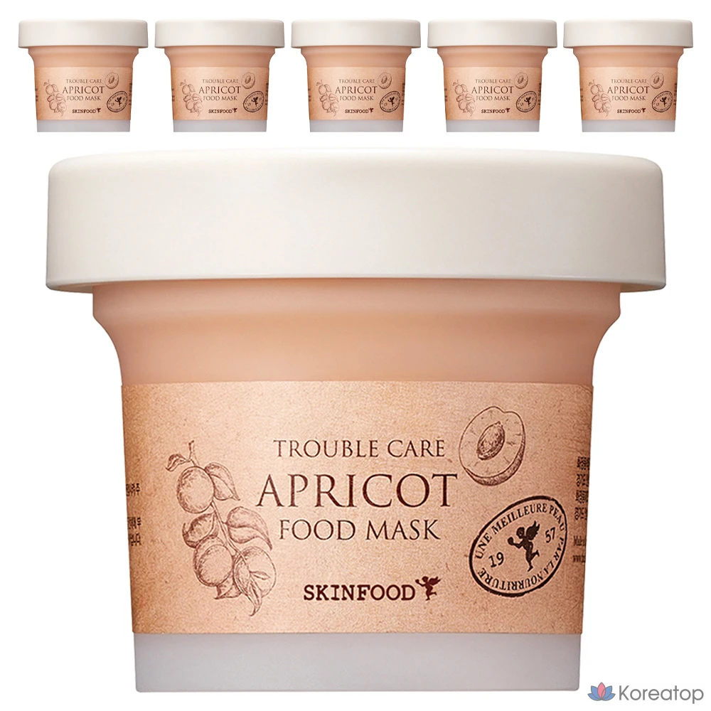Тканевая маска для лица Skinfood Apricot Food Mask, 120 г, 6 шт.