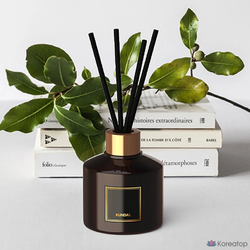Диффузор для ароматизации Kundal Perfume Diffuser 2p + Fiber Sticks 10p, оттенок Pear & Freesia, 200 мл, 1 шт., фото 3