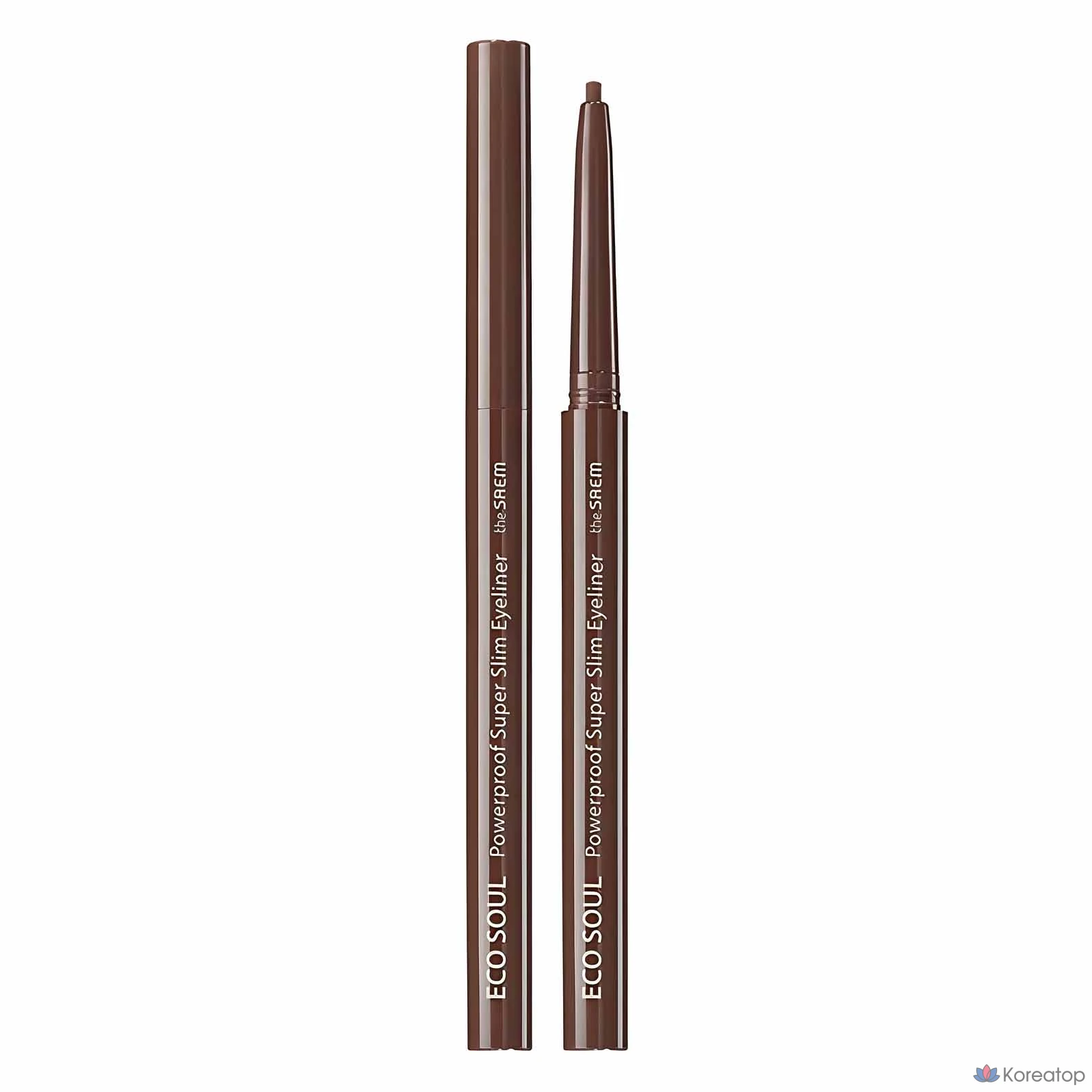 Подводка для глаз The Saem Eco Soul Powerproof Super Slim Eyeliner, оттенок Thrill Brown, 0.1 г, 1 шт.