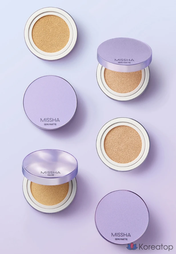 Кушон-основа Missha Layering Fit Cushion Foundation Semi Matte, оттенок 21, 14 г, 1 шт., фото 5