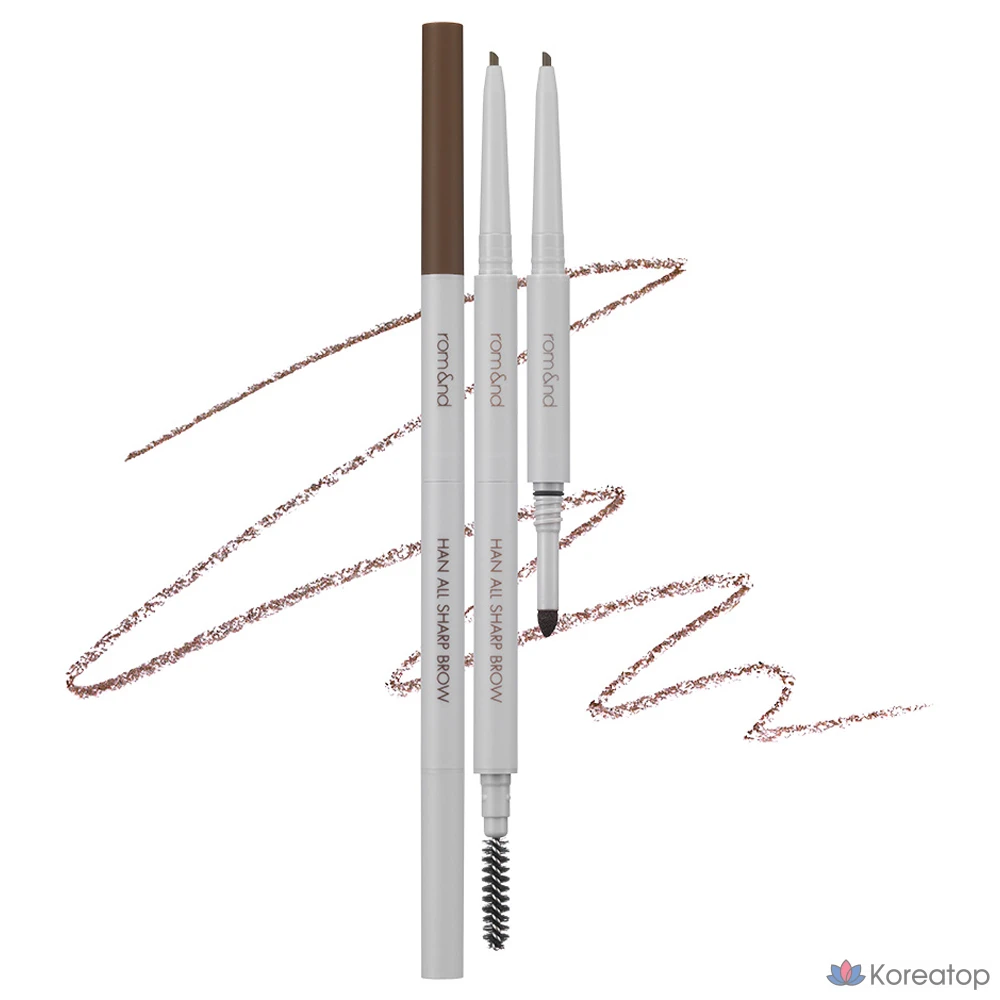 Карандаш для бровей ROM&ND Hanall Sharp Brow, оттенок W2 Mild Woody, 1 шт.