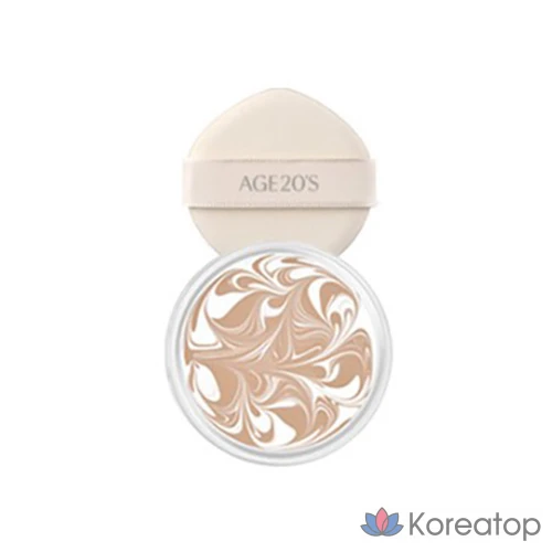 Кушон AGE 20S The Origin Essence Pact, оттенок 23 White Latte, 12.5 г, 2 шт.