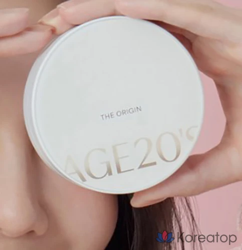 Кушон AGE 20S The Origin Essence Pact, оттенок 23 White Latte, 12.5 г, 2 шт.