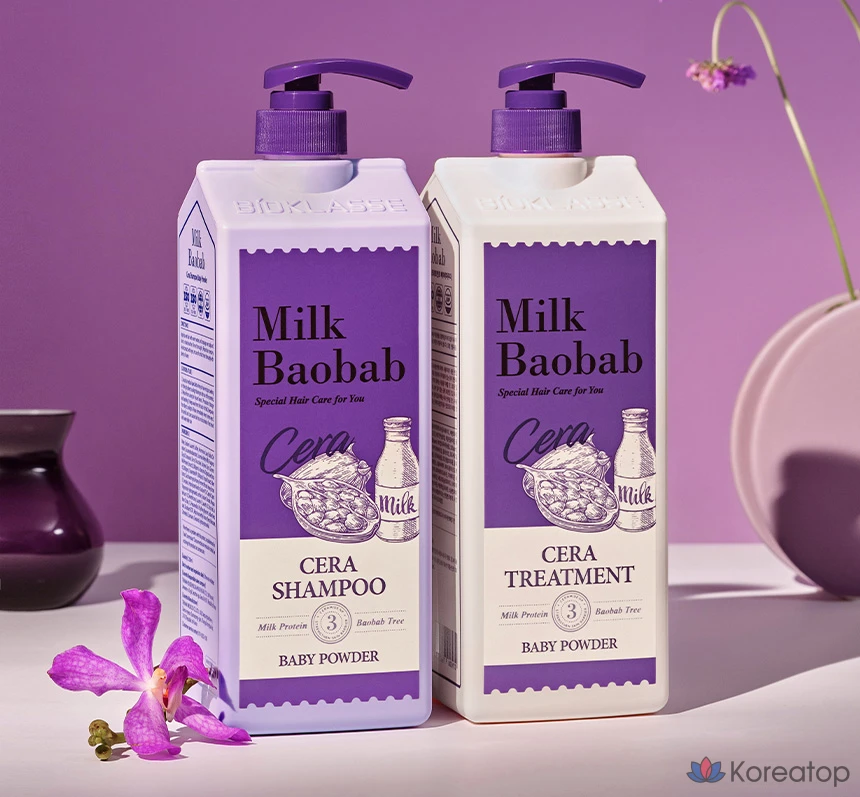 Шампунь Milk Baobab Sera Shampoo Baby Powder, 1.2 л, 1 шт., фото 3