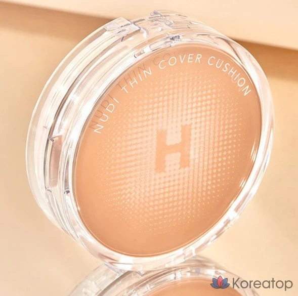 Кушон HANSKIN Nudie Thin Cushion Foundation, оттенок Pure Beige, 12 г, 1 шт., фото 2