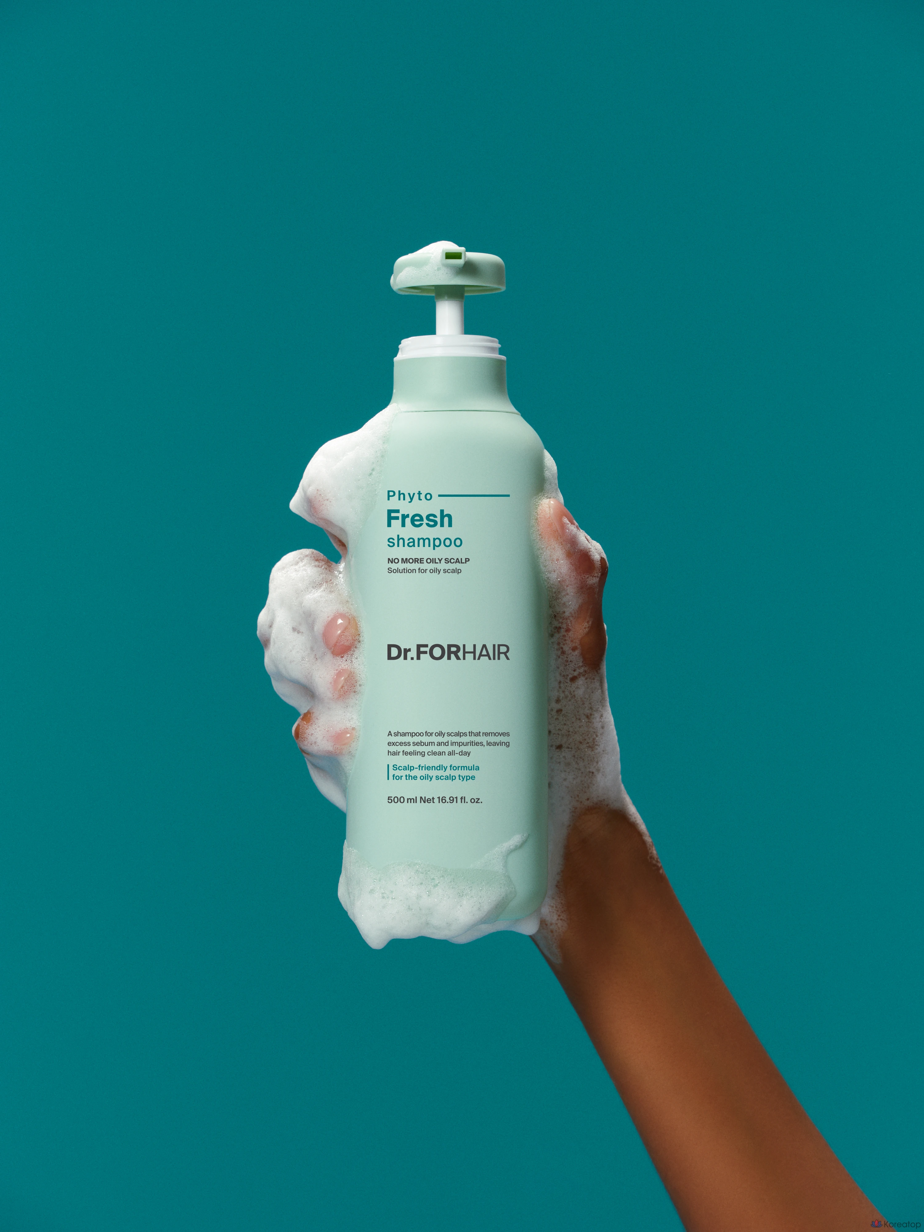Шампунь для жирной кожи головы Dr.Forhair Deep Cleansing Phyto Fresh Shampoo, 500 мл, 1 шт., фото 5