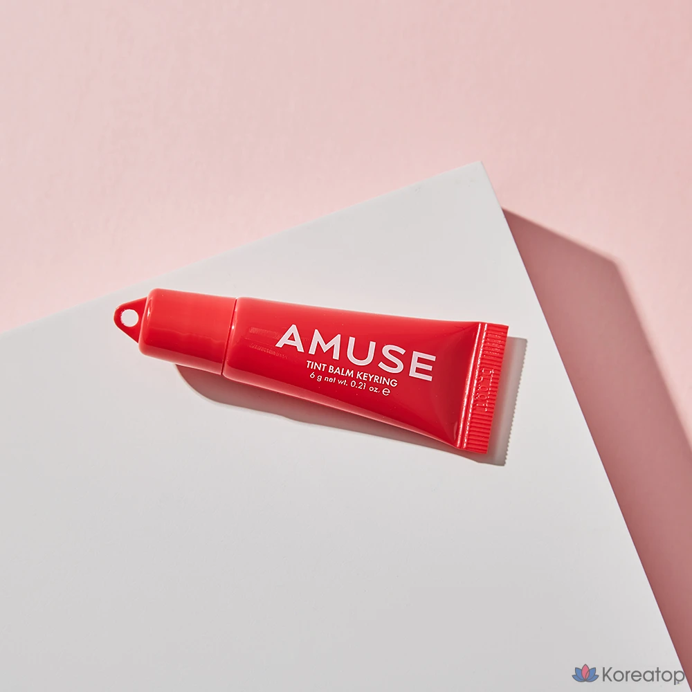 Тинт-бальзам для губ AMUSE Tint Keyring Lip Balm, оттенок 03 Healthy Cherry, 6 г, 1 шт.