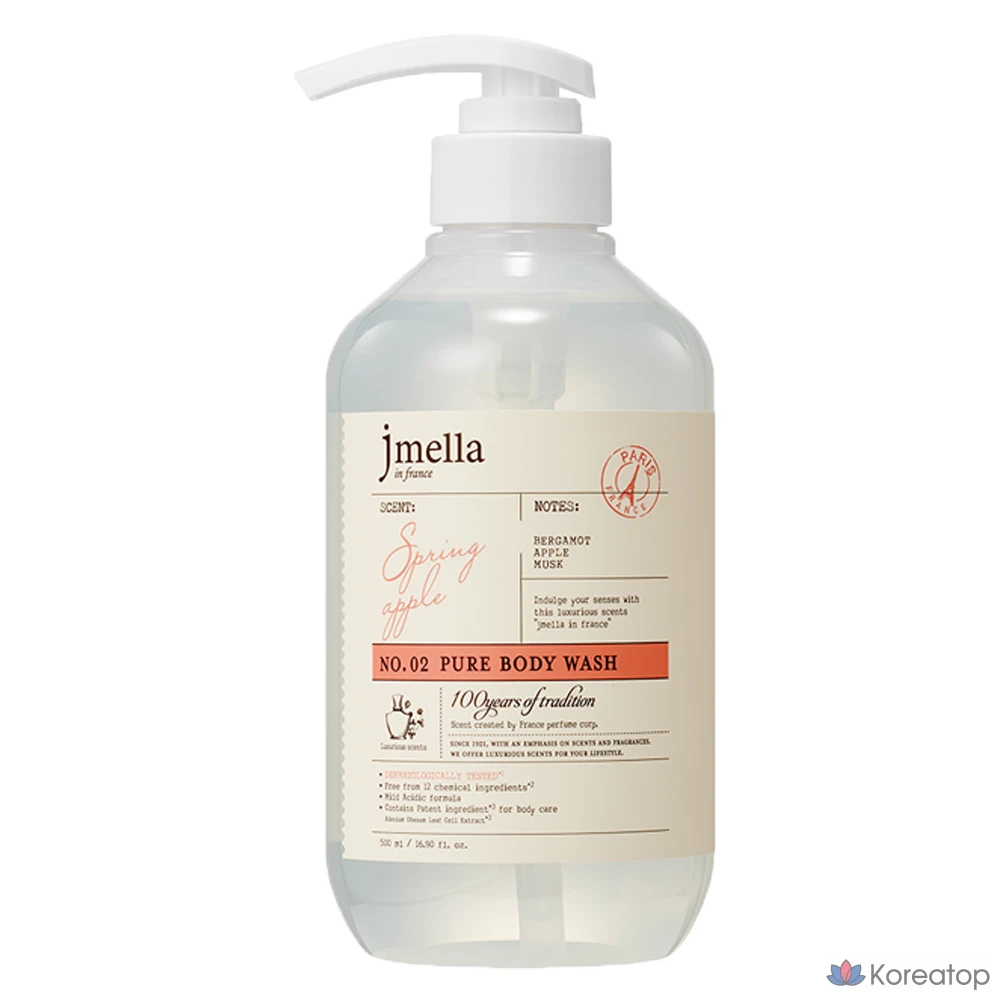 Гель для душа Jmella In France Pure Body Wash Spring Apple, 500 мл, 1 шт.