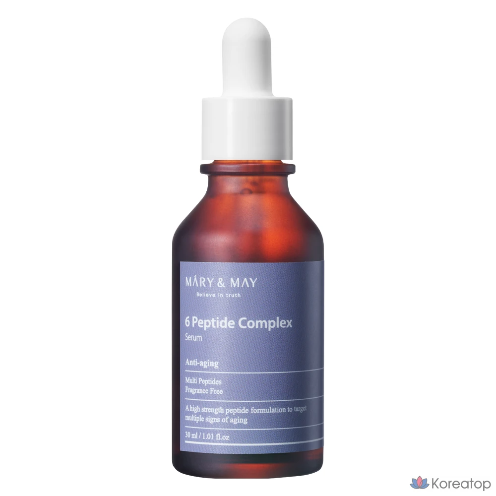 Сыворотка Mary&May 6 Peptide Complex Serum, 30 мл, 1 шт.