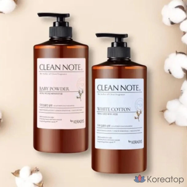 Шампунь KeraSys Clean Note Shampoo White Cotton, 800 мл, 1 шт.