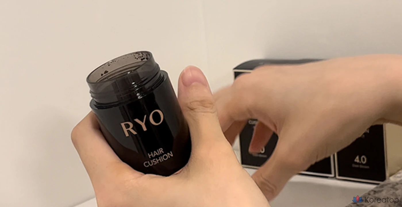 Кушон для волос Ryo Hair Cushion, оттенок Dark Brown 4.0, 7 г, 1 шт., фото 4