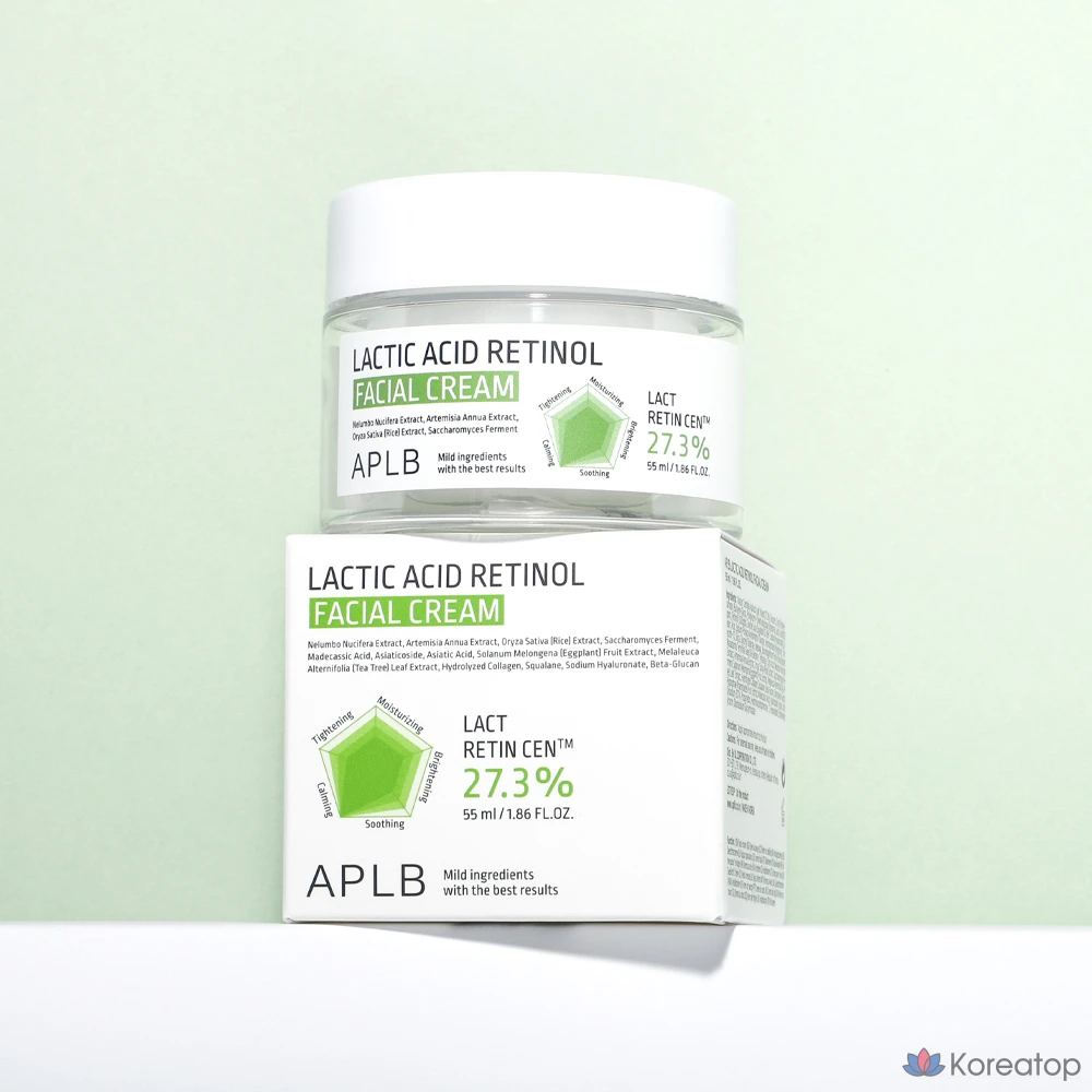 Крем для лица APLB Lactic Acid Retinol Facial Cream, 55 мл, 1 шт.