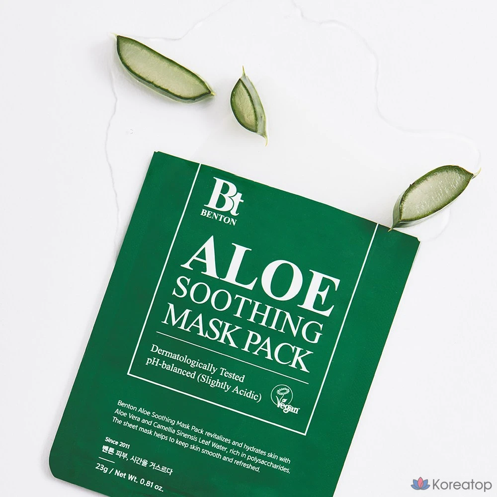 Тканевая маска для лица Benton Aloe Soothing Mask, 23 г, 1 шт.