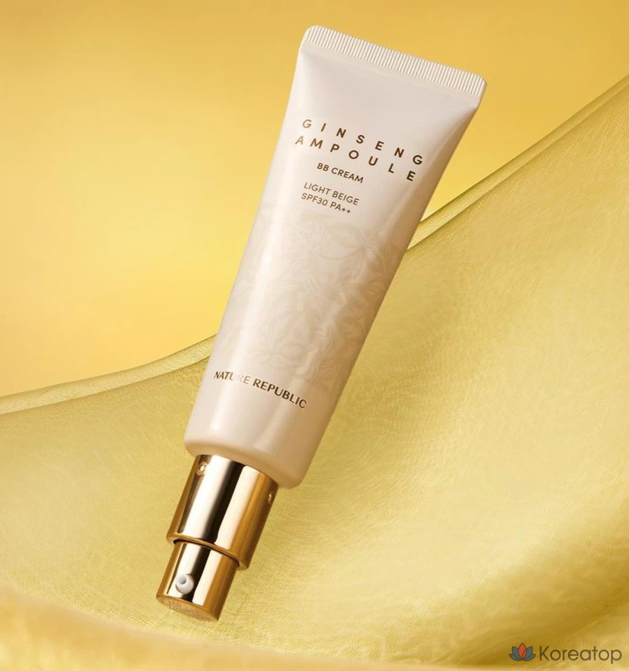 ВВ-крем Nature Republic Ginseng Ampoule, оттенок 01 Light Beige, 50 мл, 1 шт.
