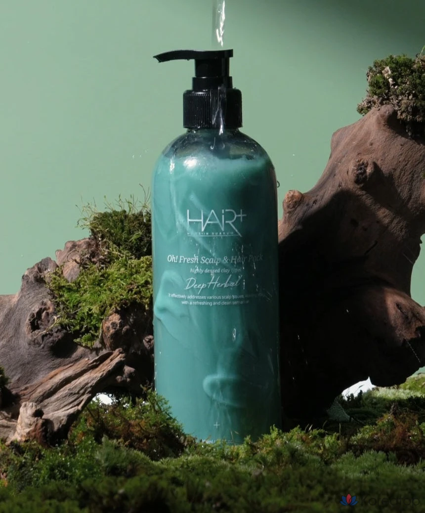 Маска для волос Hair Plus Offresh Deep Herbal Scalp &amp; Hair Pack Fresh Herb Green, 500 мл, 1 шт.