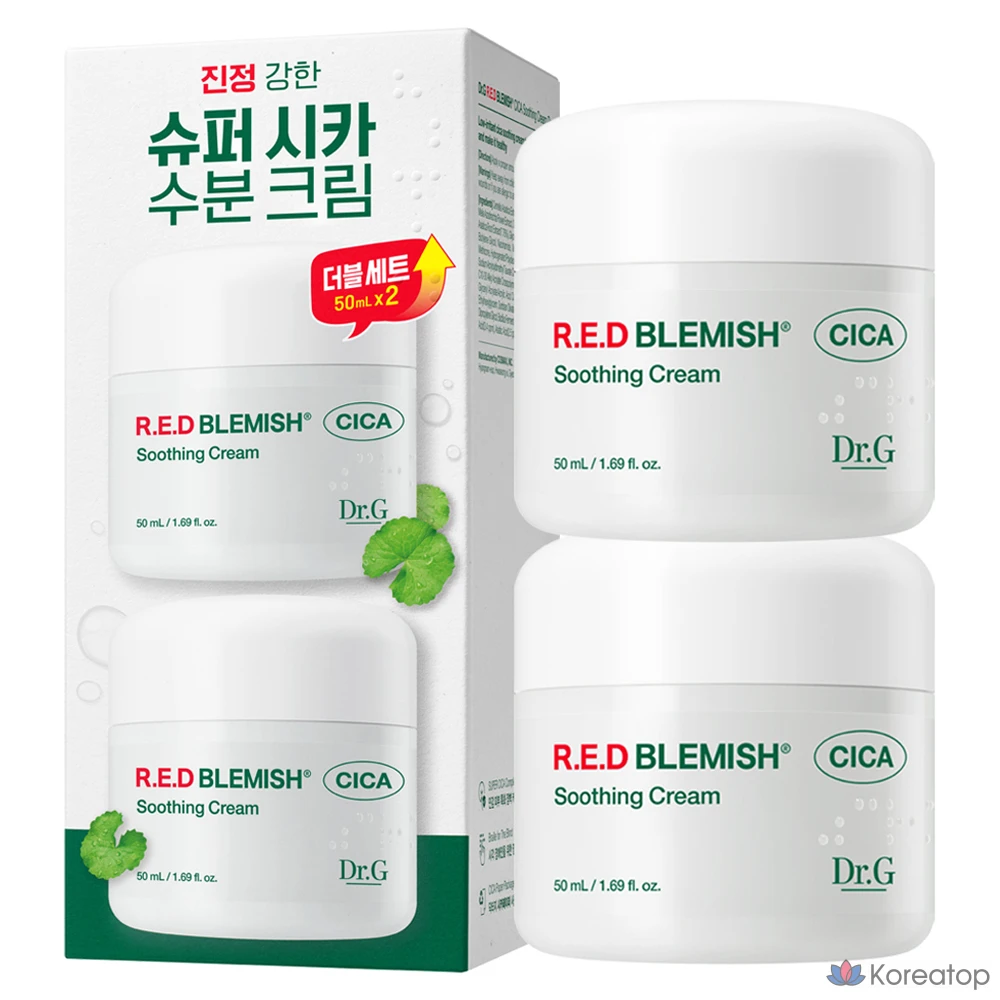 Крем Dr. G Red Blemish Cica Soothing Cream Duo Set, 100 мл, 1 шт.