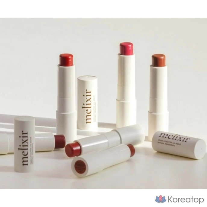 Бальзам для губ Melixir Vegan Lip Butter, оттенок Caramel, 3.9 г, 1 шт.