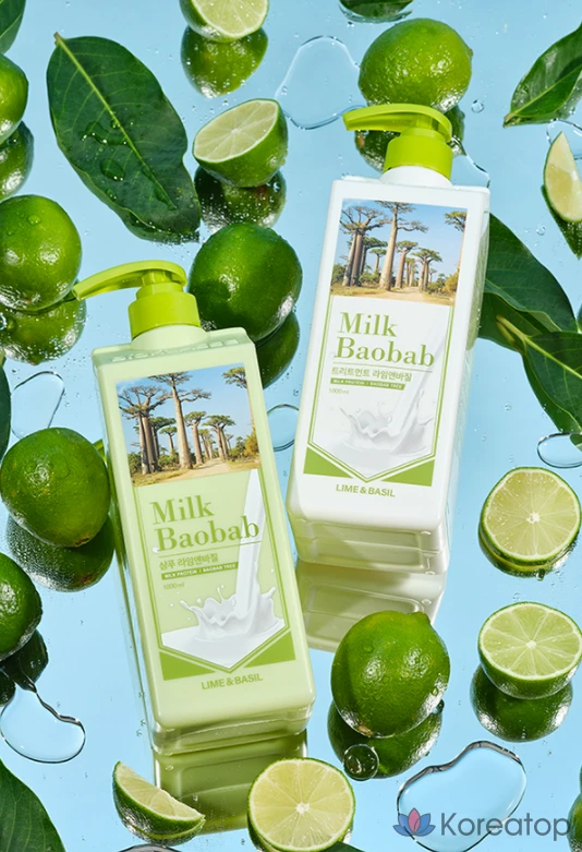 Шампунь Milk Baobab Lime & Basil, 1000 мл, 1 шт.