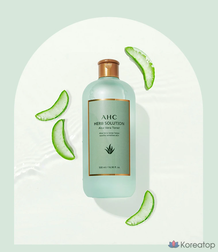 Тонер AHC Herb Solution Aloe Vera, 500 мл, 1 шт.