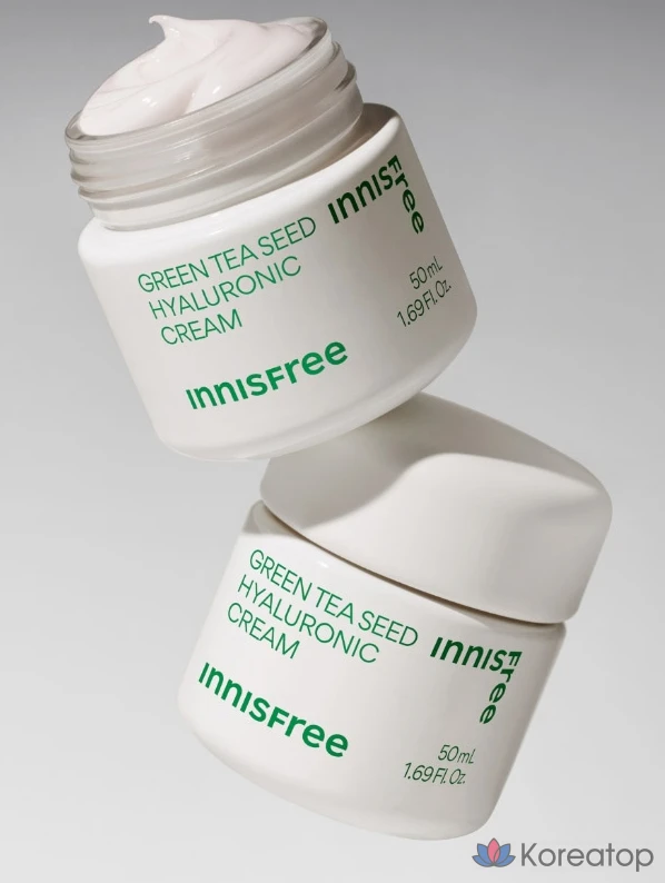 Крем Innisfree Green Tea Seed Hyaluronic Acid Moisturizing Cream, 50 мл, 1 шт.