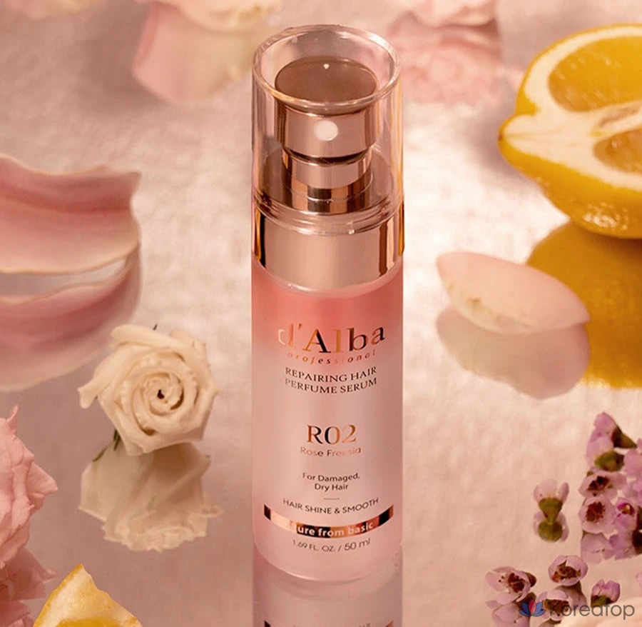 Сыворотка для волос d'Alba Professional Repairing Hair Perfume Serum, аромат Rose Freesia, 50 мл, 1 шт.