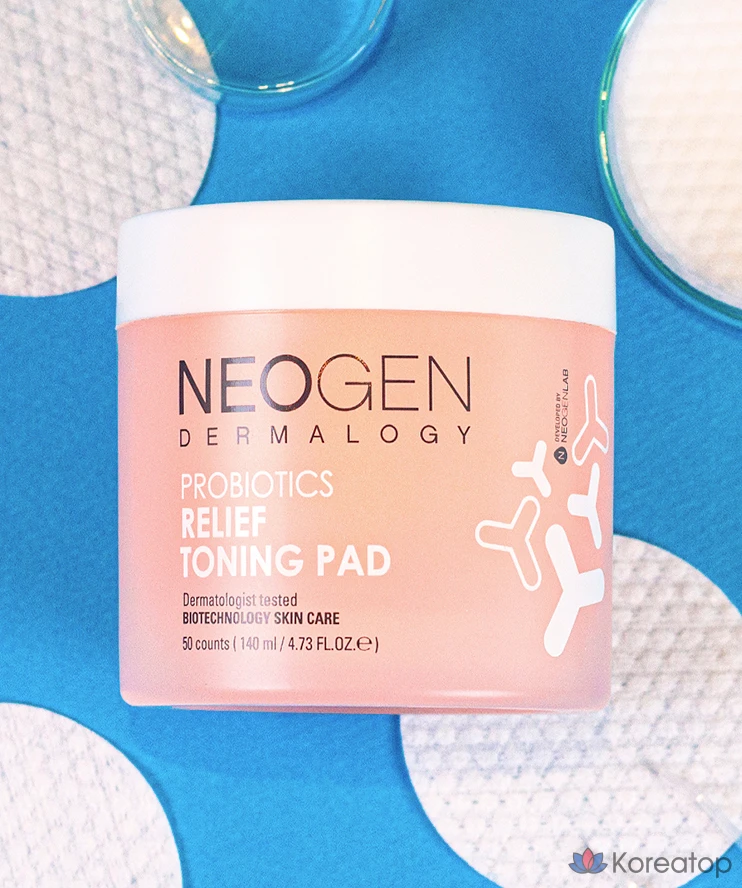 Тонер-пэды Neogen Probiotics Relief Toning Pad, 140 мл, 1 шт.