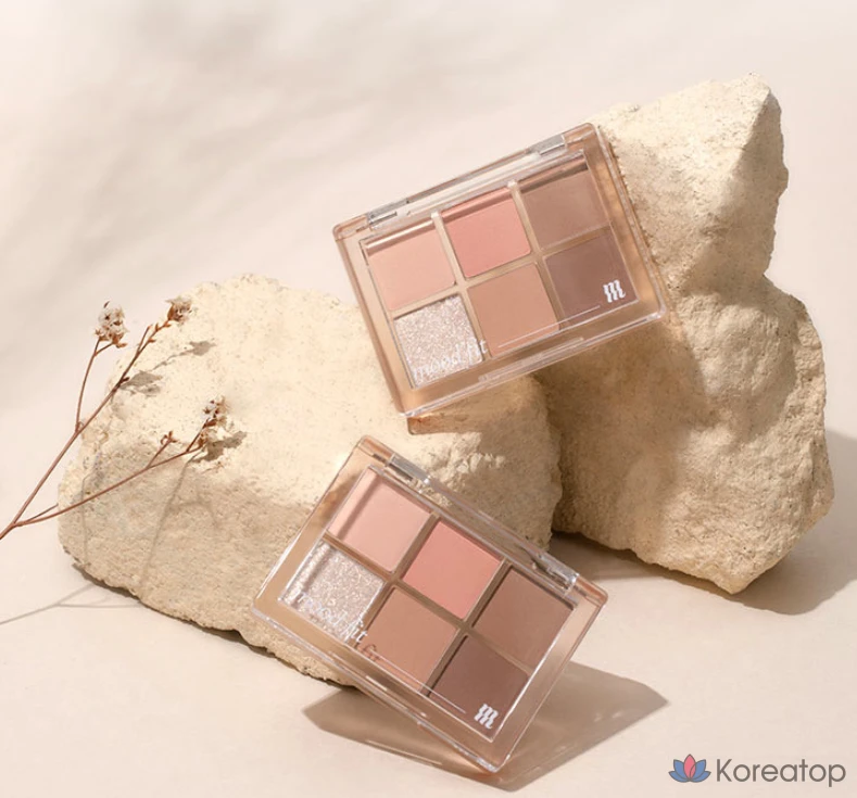 Тени для век MERZY New Mood Fit Shadow Palette, оттенок NM1 Dry Softening, 5.4 г, 1 шт., фото 7