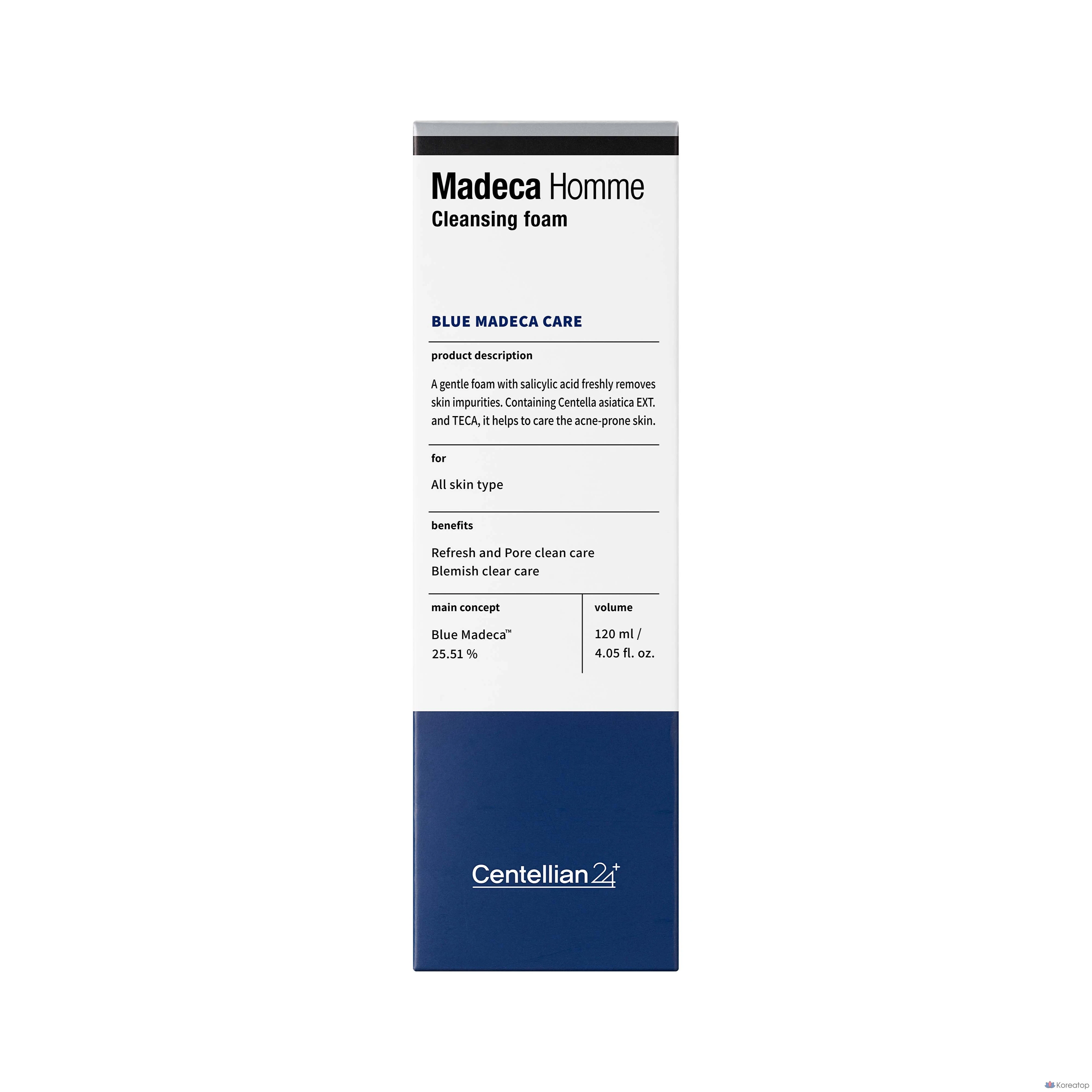 Очищающая пенка Centellian24 Madeca Homme Cleansing Foam, 120 мл, 1 шт.