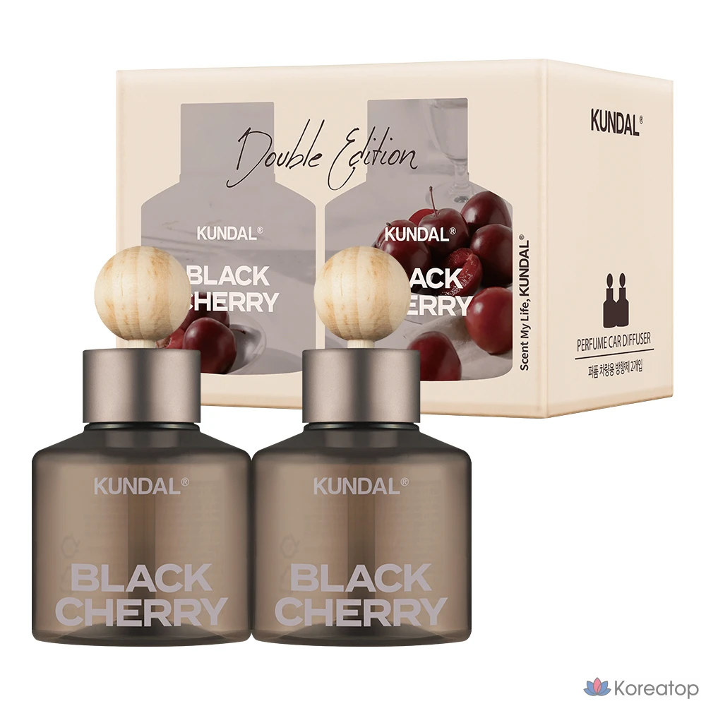 Ароматизатор для автомобиля Kundal Perfume Car Air Freshener, оттенок Black Cherry, 75 мл, 1 шт.