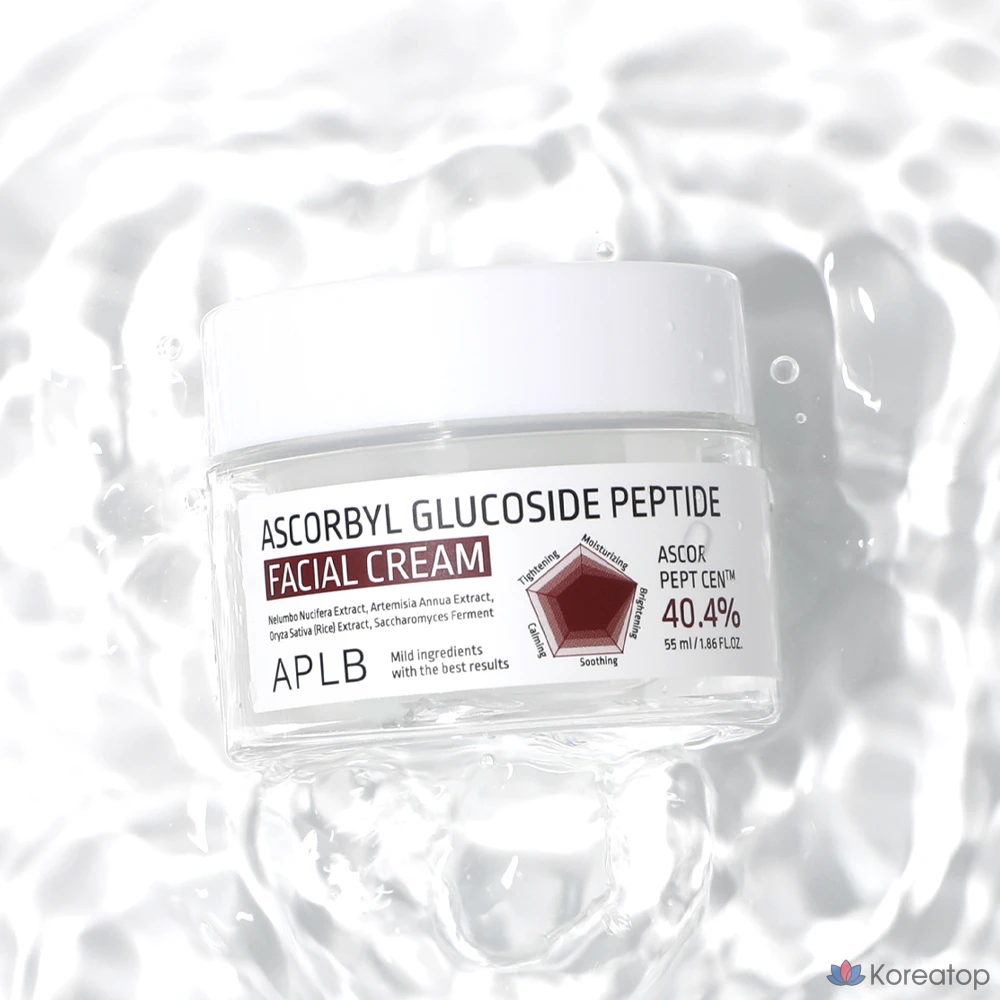 Крем для лица APLB Ascobyl Glucoside Peptide Facial Cream, 55 мл, 1 шт.
