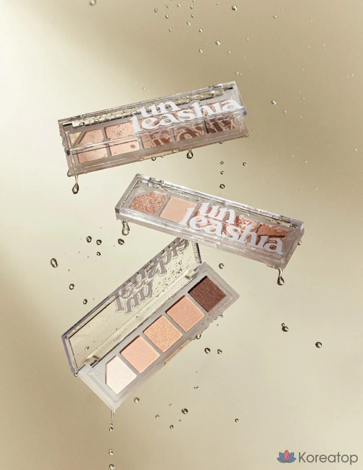 Палитра теней для век Unleashia Mood Shower Eye Palette, оттенок NO.1 Vanilla Shower, 3.5 г, 1 шт.