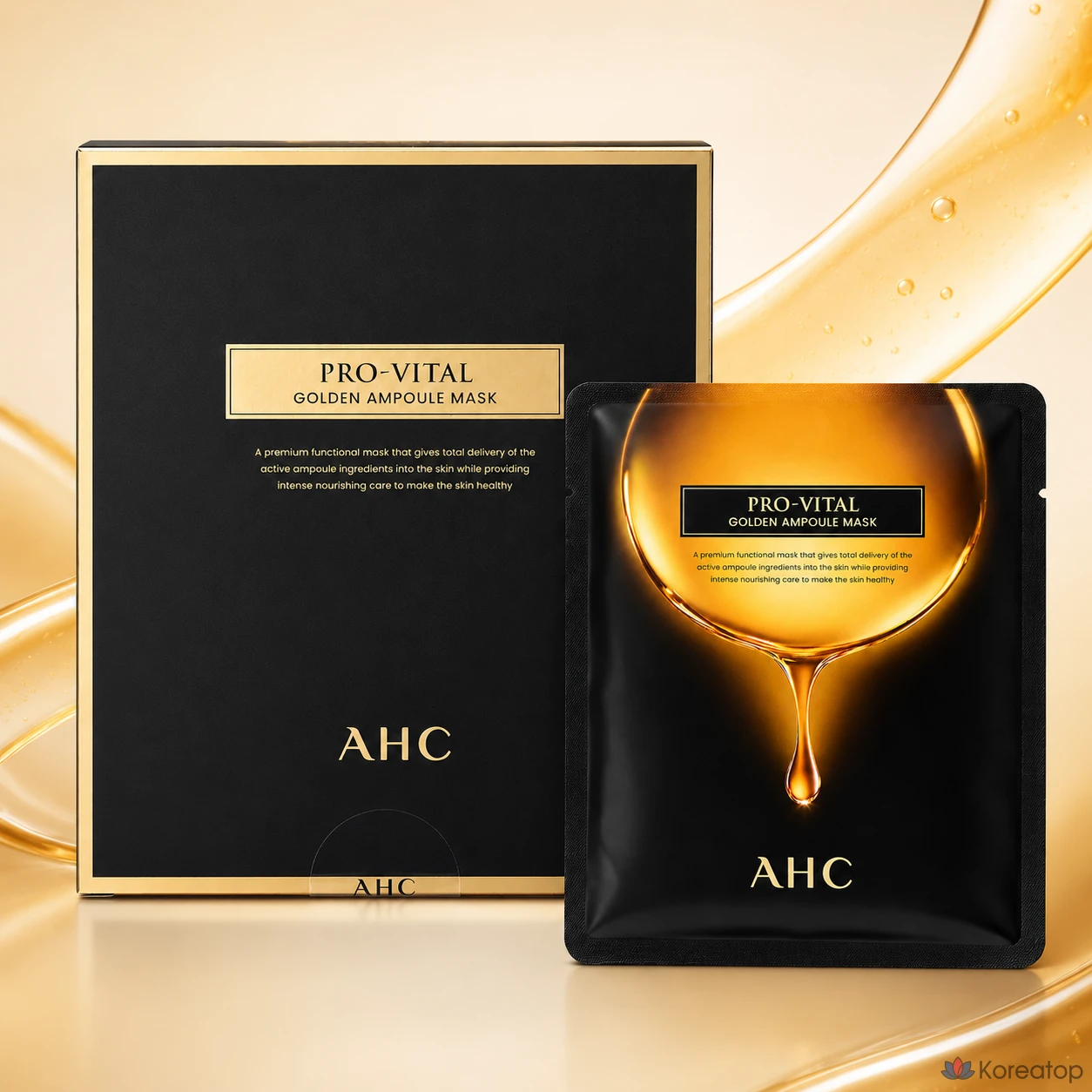 Тканевая маска для лица AHC Pro Vital Golden Ampoule Mask, 1 шт.