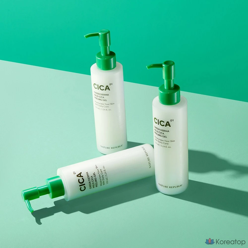 Пилинг Nature Republic Green Derma Mild Cica Peeling Gel, 155 г, 1 шт.