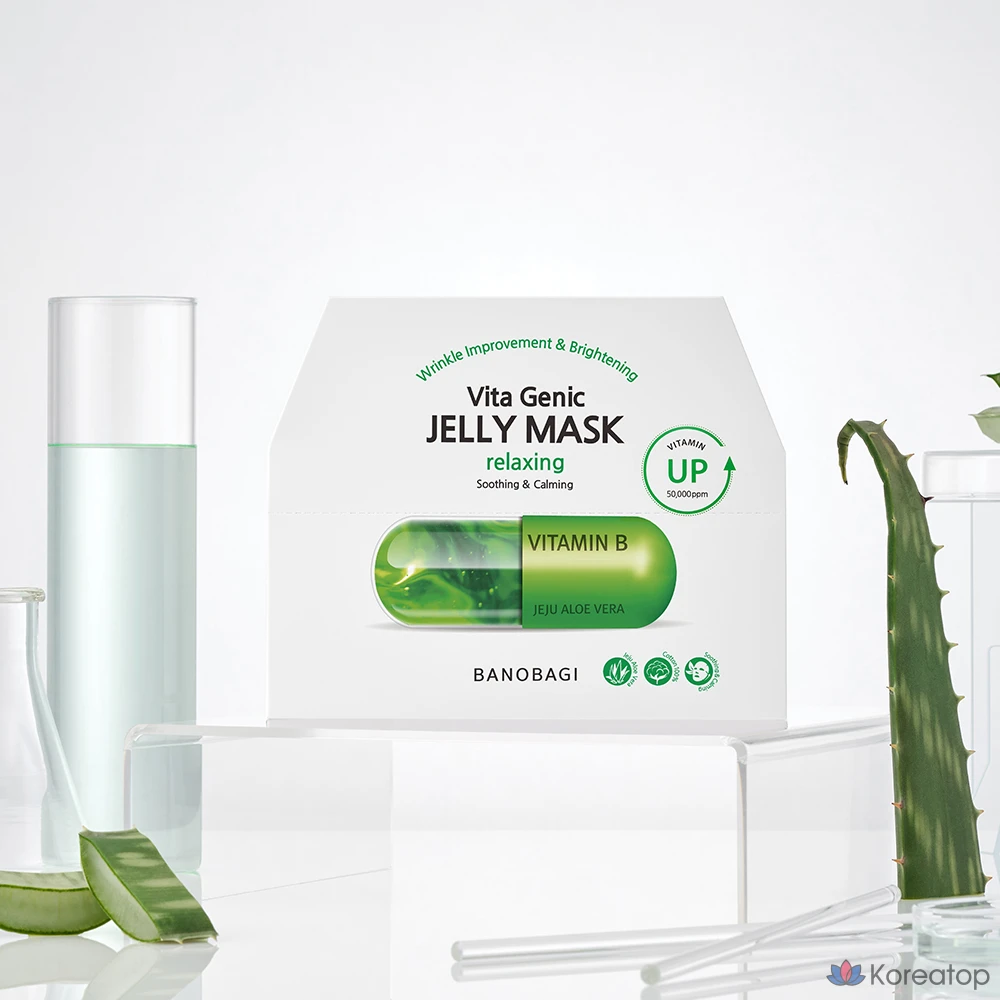 Тканевая маска для лица Banobagi Vita Genic Jelly Mask Relaxing, 50 шт., фото 3