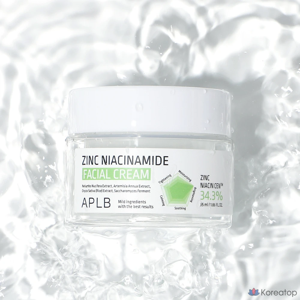 Крем для лица APLB Zinc Niacinamide Facial Cream, 55 мл, 1 шт.